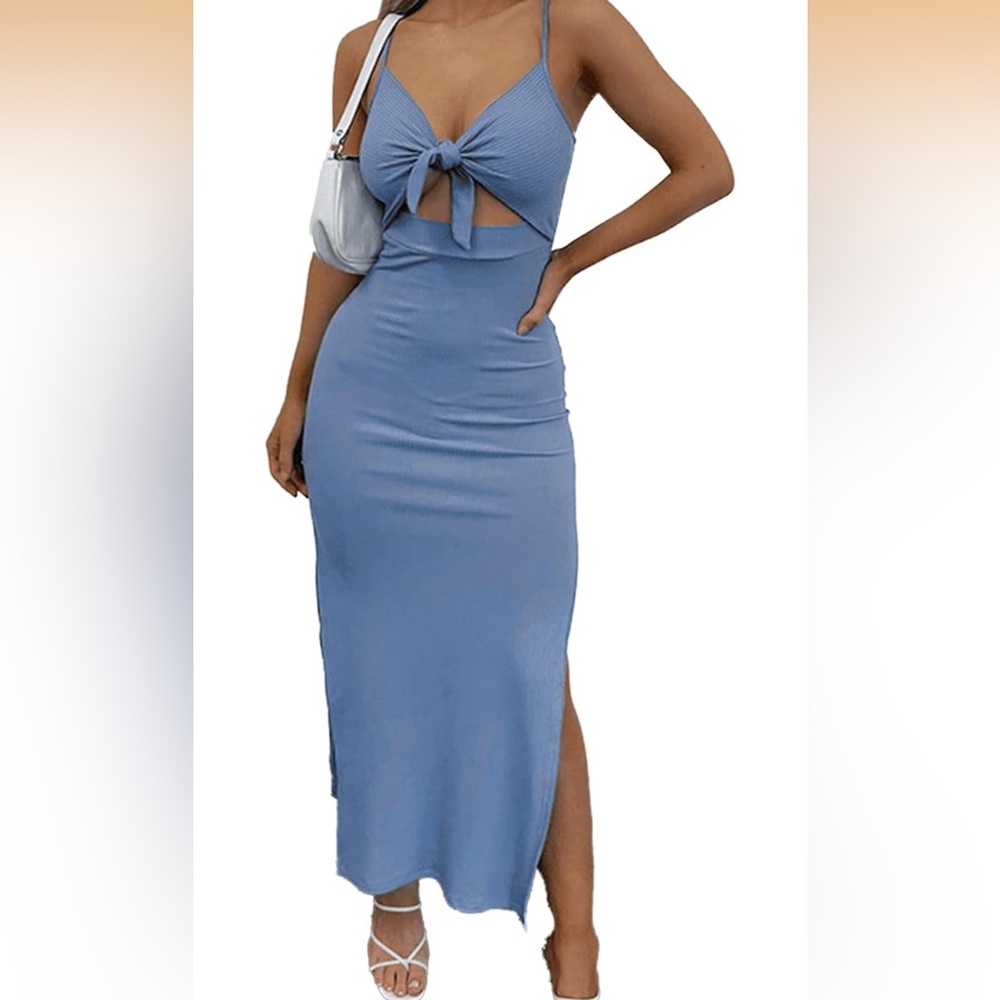 Zaful Light Blue Midi Dress NWT